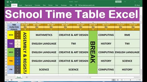 TE Timetable .
